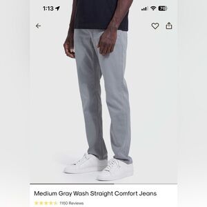 Great condition True Classic brand medium gray wash jeans. 32W x 32L